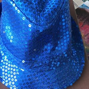 Royal blue light up hat